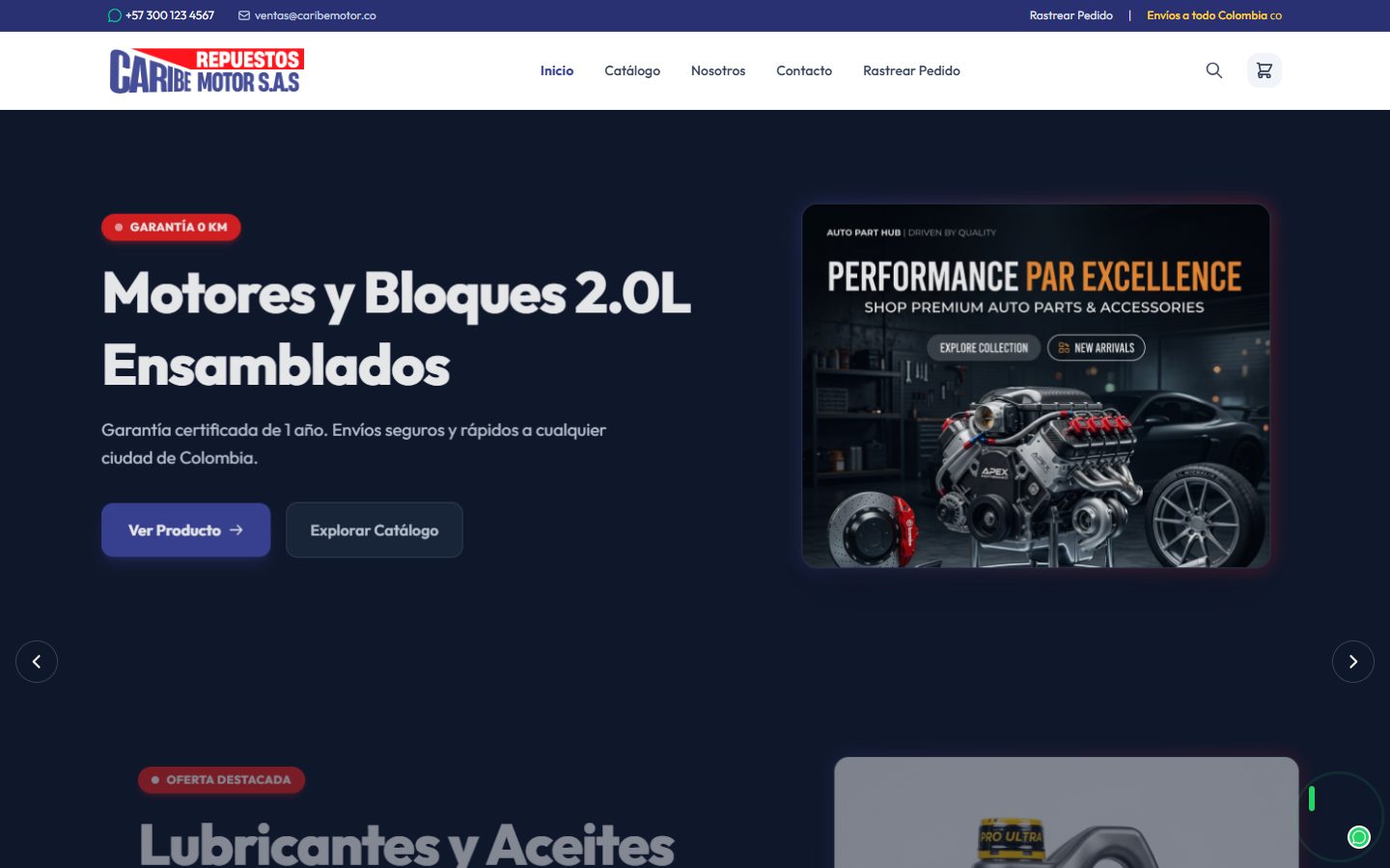 dShop · Caribe Motor